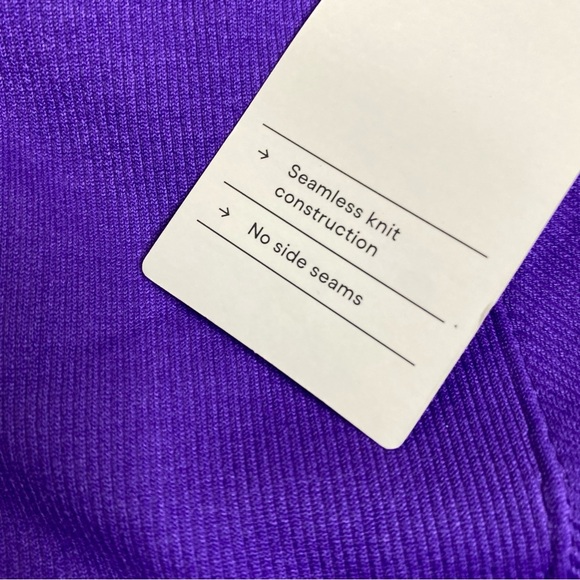 NWT All in Motion : size XL : purple high waist 6” seamless core workout shorts - Picture 13 of 15